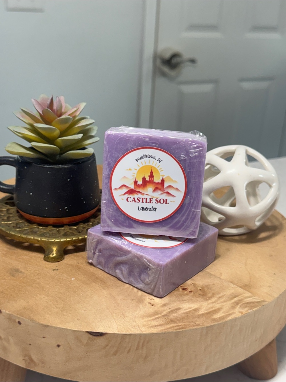 Lavender Castle Sol Handmade Soap Bar - BEEF TALLOW
